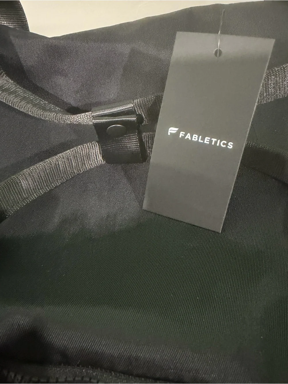Fabletics Travel convertible Duffel Bag with Shoulder Strap- Black